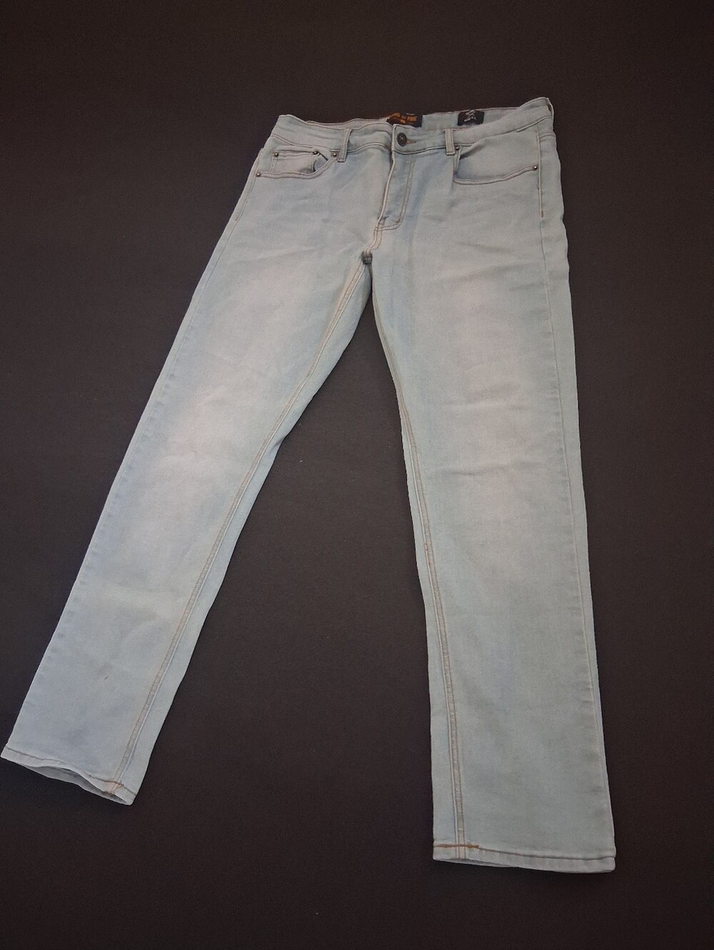 Ring of Fire Men's Slim Straight Light Blue Jeans